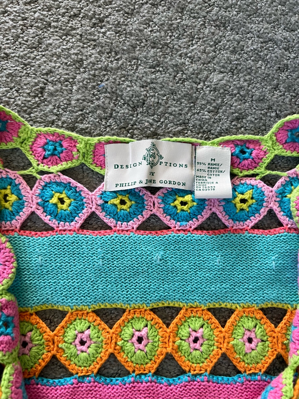 Rare design options Colorful
crochet Open Crochet Sweater cardigan - Picture 7 of 7